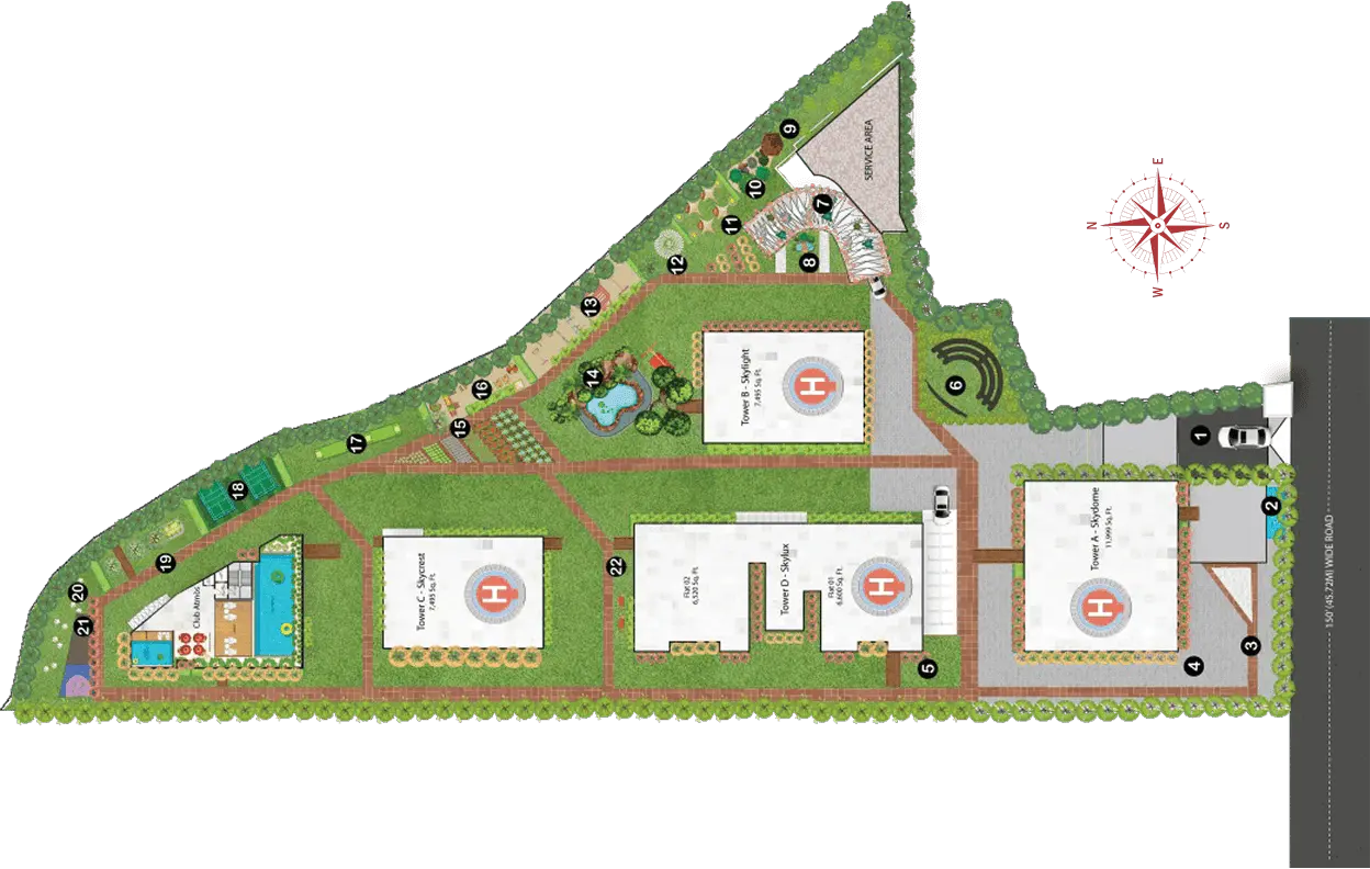 Candeur Skyline Location Map